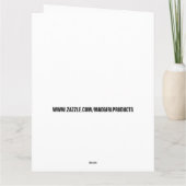 ノーズピッカーかわいい中国の女の子誕生日カード カード (裏面)