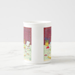 ノーズボーン中国マグ ボーンチャイナマグカップ