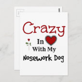 ノーズワーク犬 ポストカード (正面/裏面)