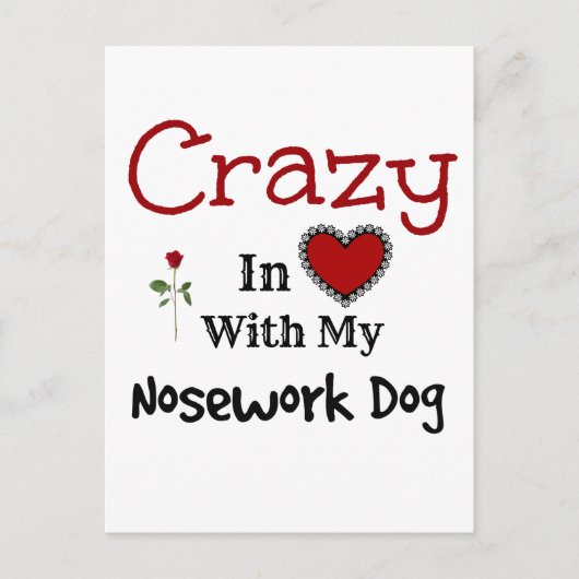 ノーズワーク犬 ポストカード (正面)