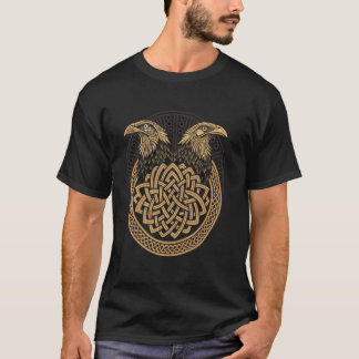 ノーズ結び糸細工-バイキングレイヴン Tシャツ