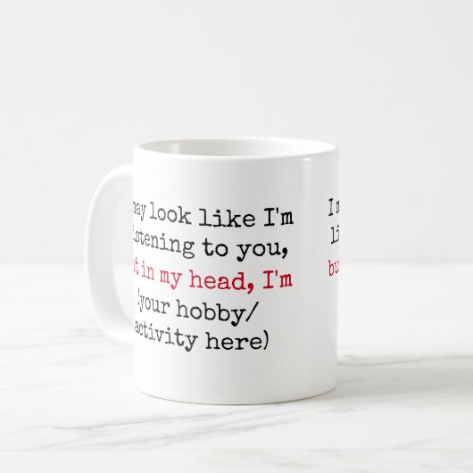 ノーズ聞カスタム引用文おもしろいズ コーヒーマグカップ (正面左)