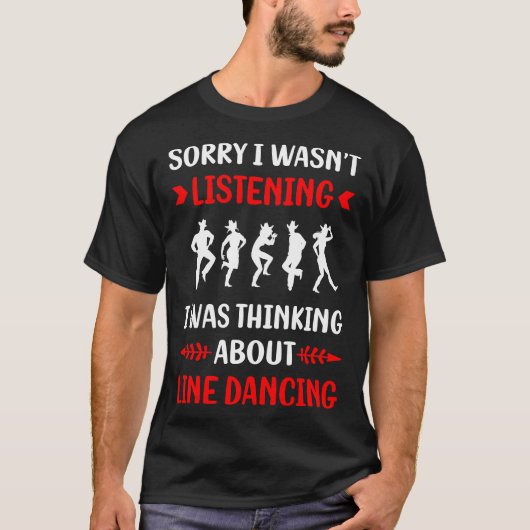 ノーズ聞ライン踊りダンスダンサー Tシャツ (正面)