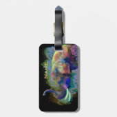 ノーズ・ゾウカラフルの運 ラゲッジタグ (裏面縦)