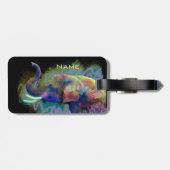 ノーズ・ゾウカラフルの運 ラゲッジタグ (裏面横)
