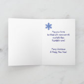 ノーズ・ユーモア・トナカイ、雪片ボランティア シーズンカード (内部)