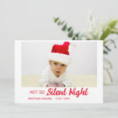 ノーソナイト静かベビークリスマス シーズンカード (スタンド正面)