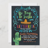 ノータイムトゥシエスタ誕生日招待状シャルボード 招待状 (正面)