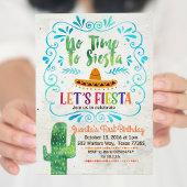 ノータイムトゥシエスタ誕生日招待状ブルー 招待状