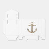 ノータルいかり金ゴールドグリア結婚式の引き出物箱 フェイバーボックス (折り畳みなし)