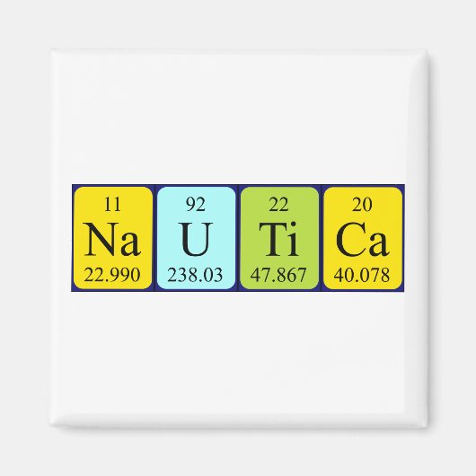 ノーチカ周期表名磁石 マグネット (正面)