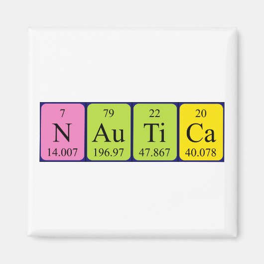 ノーチカ周期表名磁石 マグネット (正面)