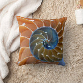 ノーチラスらせん状 クッション (ブランケット)