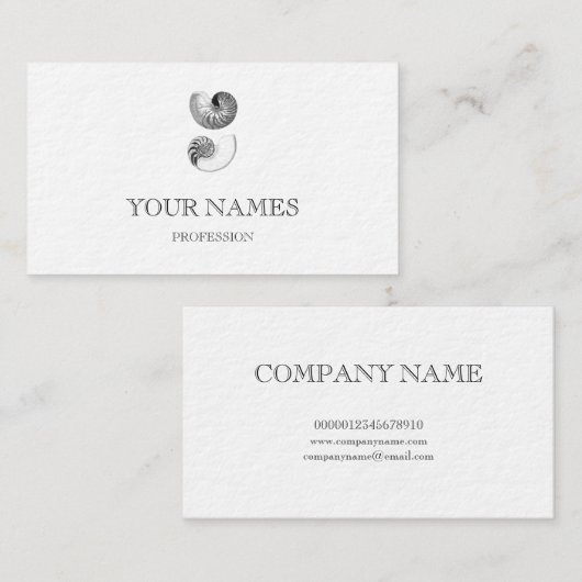 ノーチラス海・海名刺 名刺 (正面/裏面)