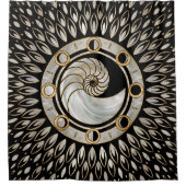 ノーチラス砲弾 – 月の位相 シャワーカーテン (正面)