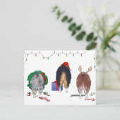 ノーチンお尻オージー・クリスマス シーズンポストカード (スタンド正面)