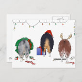 ノーチンお尻オージー・クリスマス シーズンポストカード (正面/裏面)