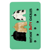 ノーチンお尻コッカー マグネット (縦)