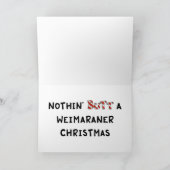 ノーチンお尻ワイマラークリスマス シーズンカード (内部)