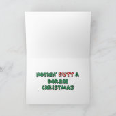 ノーチンお尻Aボルゾイクリスマス シーズンカード (内部)