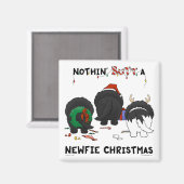 ノーチンのお尻は新しいクリスマス マグネット (正面/裏面)