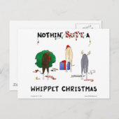 ノーチンのお尻ウィペットのクリスマス シーズンポストカード (正面/裏面)