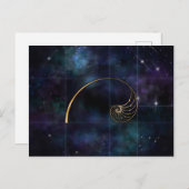 ノーティラスシェル – 神聖なジオメトリ ポストカード (正面/裏面)