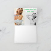 ノーテカードマラソンを行う私たちの年齢の女性が走いる カード (内部)