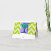 ノーテカードマラソンを行う私たちの年齢の女性が走いる カード (裏面)