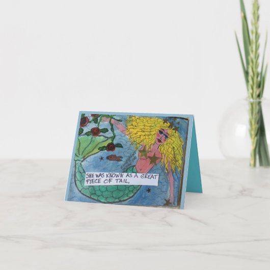 ノーテカード – 彼女は尾の素晴らし部分として知られていた。 カード (正面)