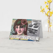 ノーテカード。私が台所を持っている唯一の理由 カード (黄色い花)