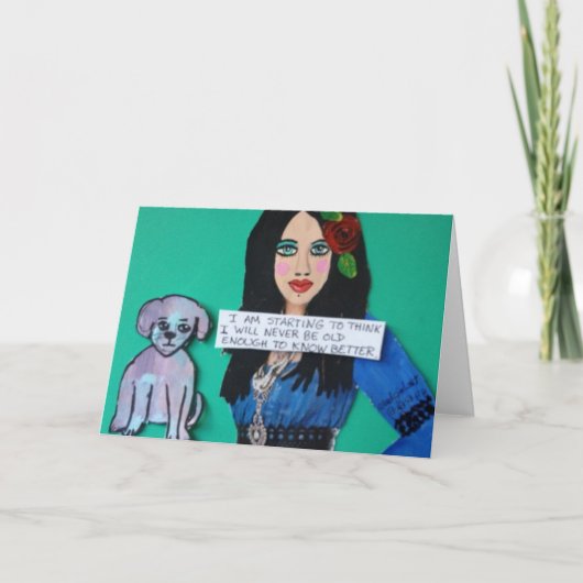 ノーテカード。私は～し始め考えた カード (正面)