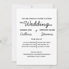 ノーテーマジャストラブ結婚式招待状 招待状