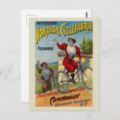 ノーディスクサイクルファブリクオランダヴィンテージポスター1899 ポストカード (正面/裏面)