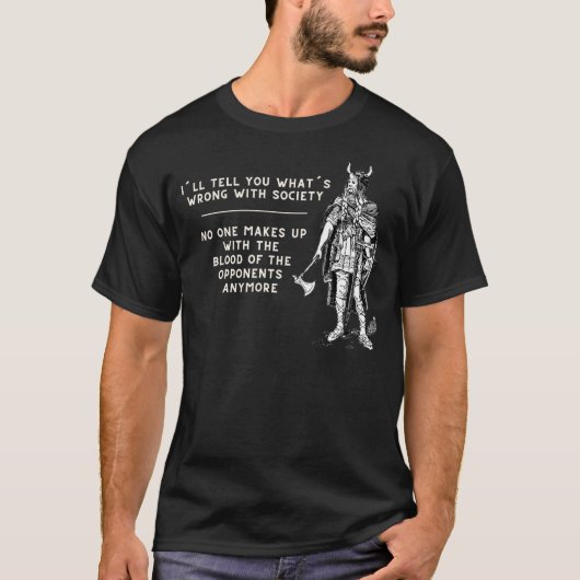ノーディック・ヴィック社会の悪さを教えてあげる Tシャツ (正面)