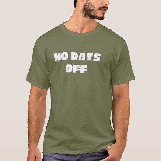 ノーデイズオフ ユニセックス ワークアウトTシャツ Tシャツ (正面)
