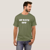 ノーデイズオフ ユニセックス ワークアウトTシャツ Tシャツ (正面フル)