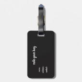 ノートあなたのバッグミュージカルピアノキーボードの荷物タグ ラゲッジタグ (裏面縦)