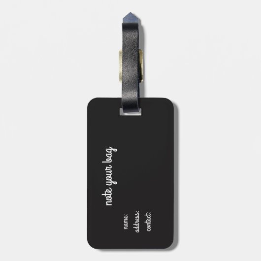 ノートあなたのバッグミュージカルピアノキーボードの荷物タグ ラゲッジタグ (裏面縦)