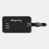 ノートあなたのバッグミュージカルピアノキーボードの荷物タグ ラゲッジタグ (裏面横)