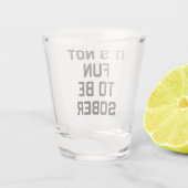 ノートおもしろいソーバーおもしろい引用文 ショットグラス (裏面)