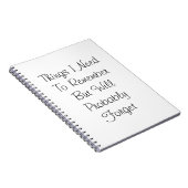 ノートおもしろいブックの緩和曲線 ノートブック (右側)