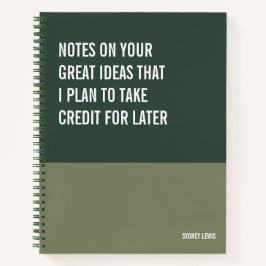 ノートおもしろいブック、Snarkyの書パッドジャーナル、メモ ノートブック