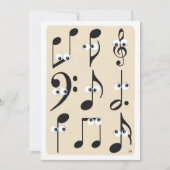 ノートおもしろいリサイタル 招待状 (正面)