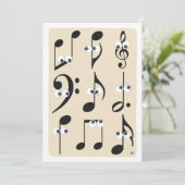 ノートおもしろいリサイタル 招待状 (スタンド正面)