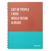 ノートおもしろいPCユーモアのある書、Pad Journal、メモ ノートブック (正面)