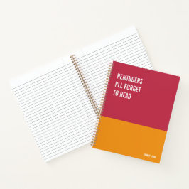 ノートおもしろいPCユーモアのある書、Pad Journal、メモ ノートブック