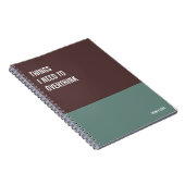 ノートおもしろいPCユーモアのある書、Pad Journal、メモ ノートブック (右側)