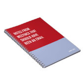 ノートおもしろいPCユーモアのある書、Pad Journal、メモ ノートブック (右側)