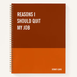 ノートおもしろいPCユーモアのある書、Pad Journal、メモ ノートブック